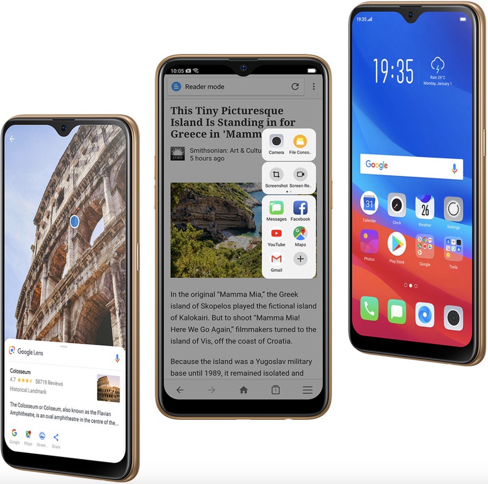 OPPO AX7は独自のカスタマイズOSであるColorOSが利用できる。