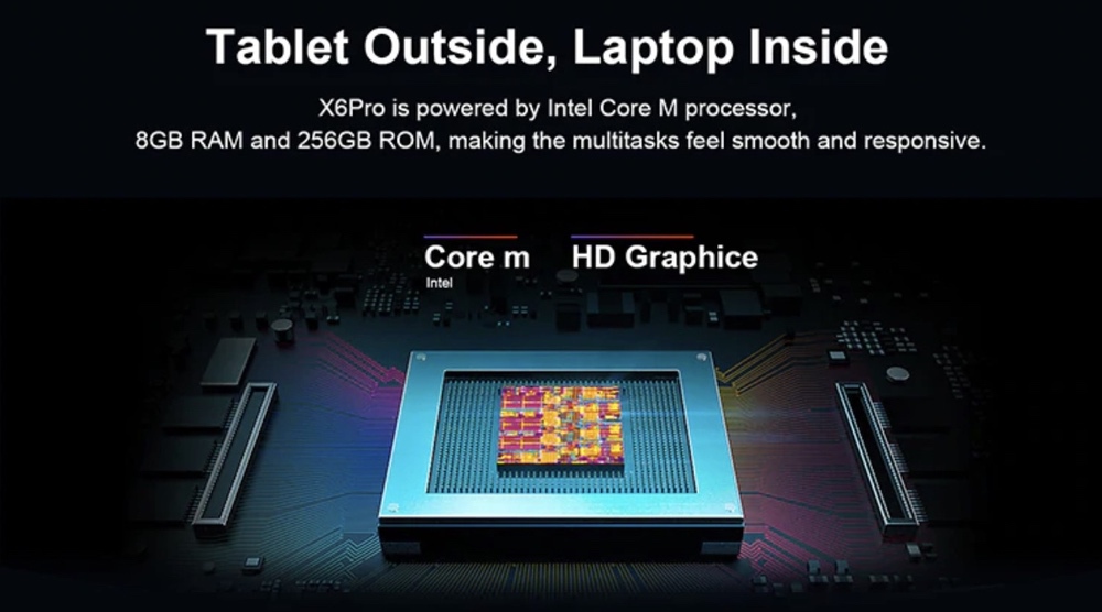 Teclast X6 Proは処理性能の高いm3-7Y30を採用。