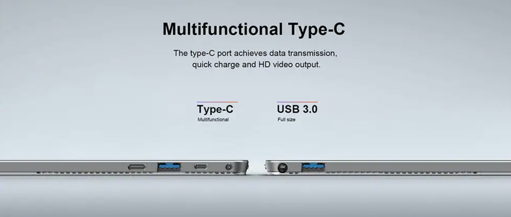 Teclast X6 Proはモバイルバッテリーでも充電可能なUSB-C端子を搭載!