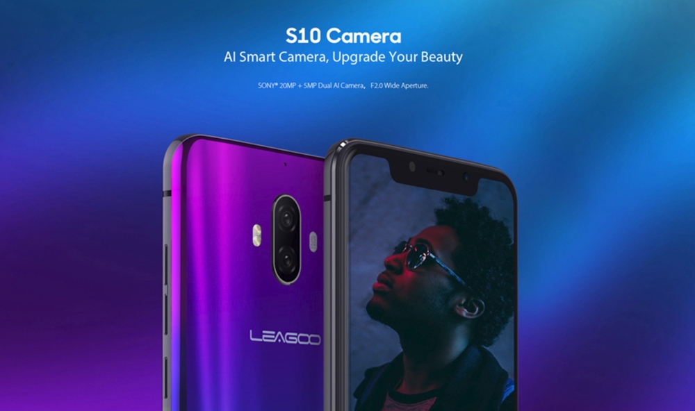 LEAGOO S10はAIデュアルカメラを搭載。