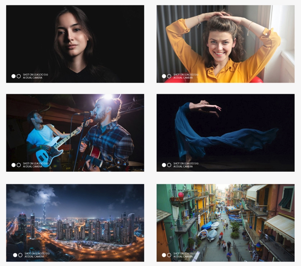 LEAGOO S10はAIが撮影状況を把握して最適なチューニングを施してくれます。