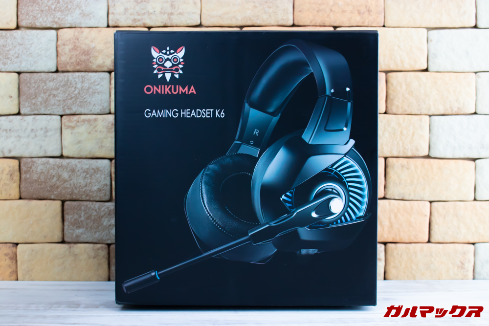 ONIKUMA K6はカッコいいブラックボックスに入って届きました。