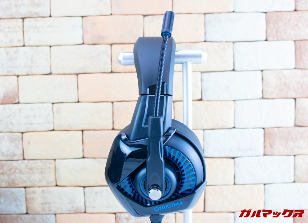 ONIKUMA K6は大口径ドライバーを採用しているのでハウジング部は大きいです。