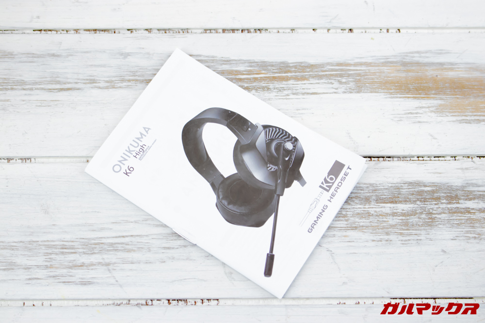 ONIKUMA K6の取扱説明書は日本語対応です。