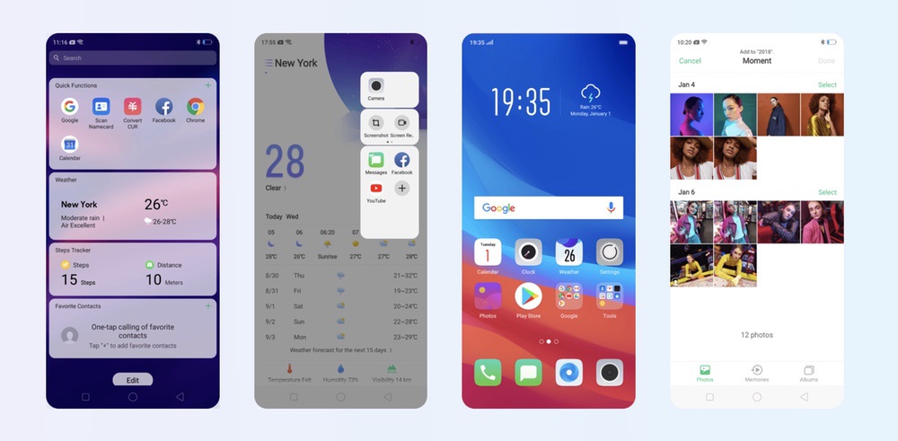 OPPO R17 Proは扱いやすいColorOSを利用可能です。