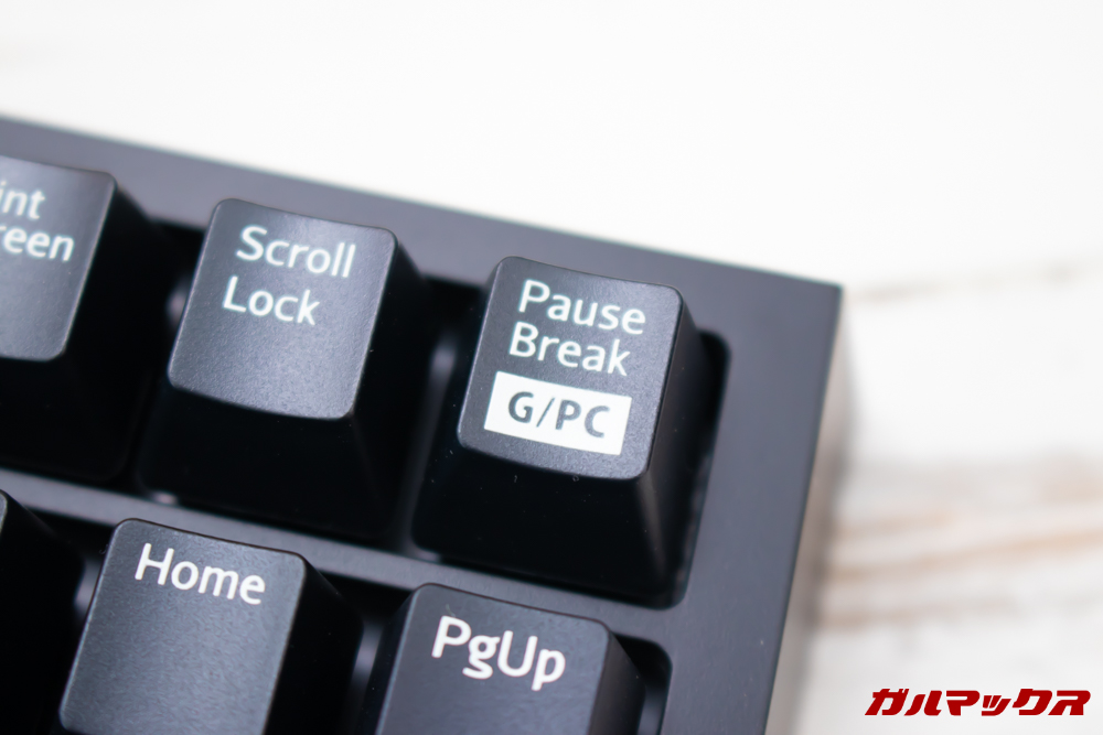 オウルテックの青軸メカニカルキーボード（OWL-KB92BLJP）のキーはGモードでWindowsボタンの操作を無効化出来る。