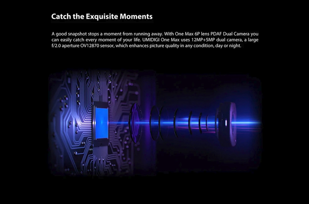 UMIDIGI One Maxはデュアルカメラを搭載。