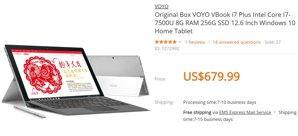 VOYO VBook i7 Plus