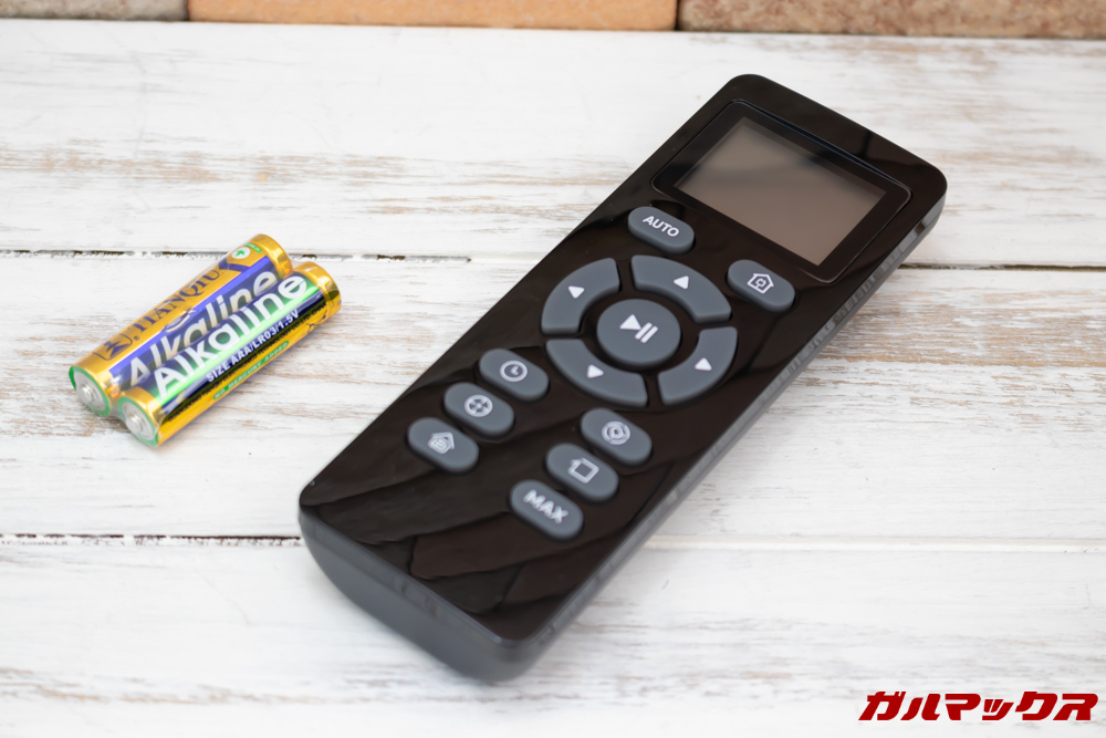 amarey A800はリモコンも付属しています。