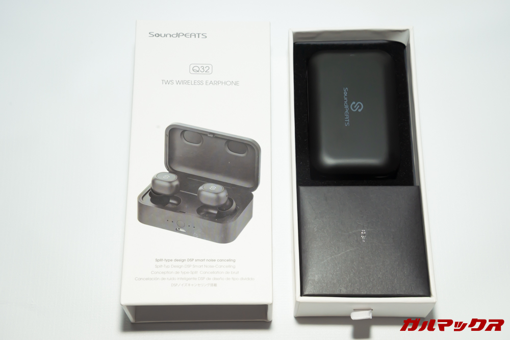 SoundPEATS Q32の外箱はスライドタイプ!