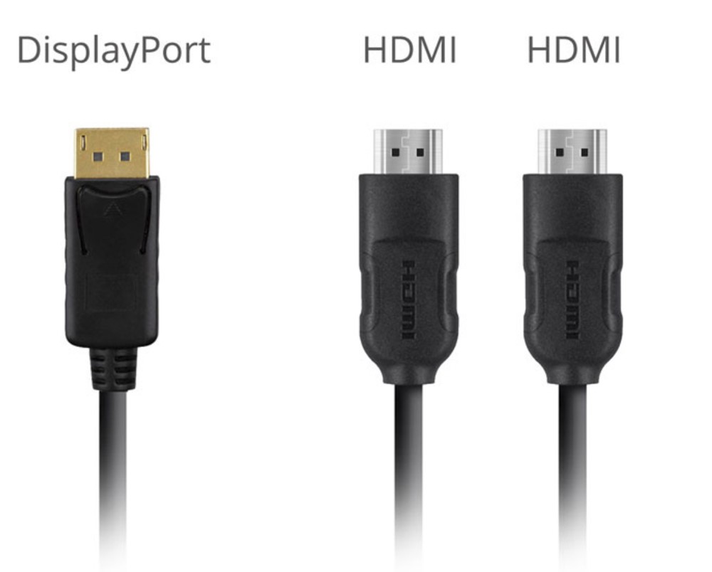 VX3211-4K-MHD-7はDisplayPortとHDMI端子を備えます。