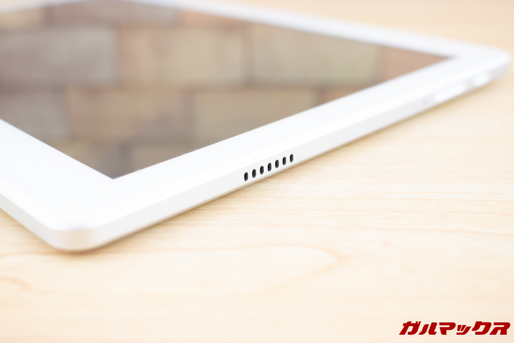 ALLDOCUBE M5Xはステレオスピーカーも搭載しています。