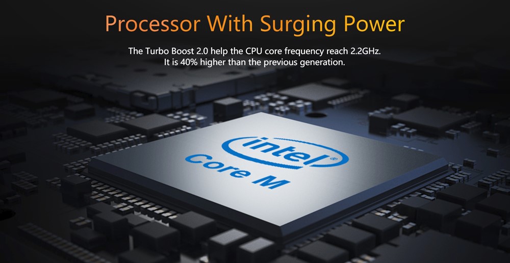 AerobookはパワフルなCore M3を採用。