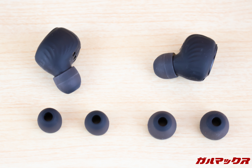 Fozento FT16は3サイズのイヤーピースが付属しています。