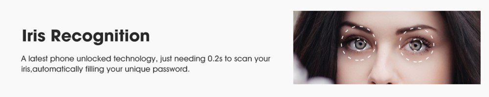 GOME U7は虹彩認証を利用可能です。