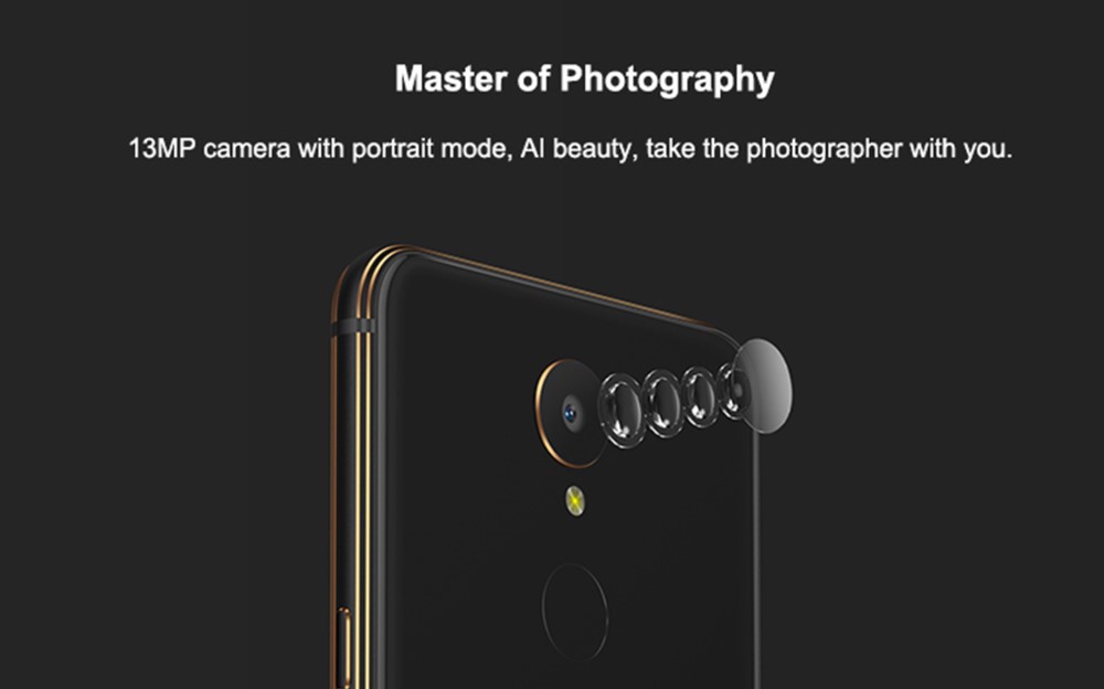 GOME U7は1300万画素カメラを搭載。