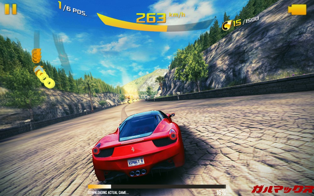 ALLDOCUBE M5Xはアスファルト8クラスなら快適に遊べます。