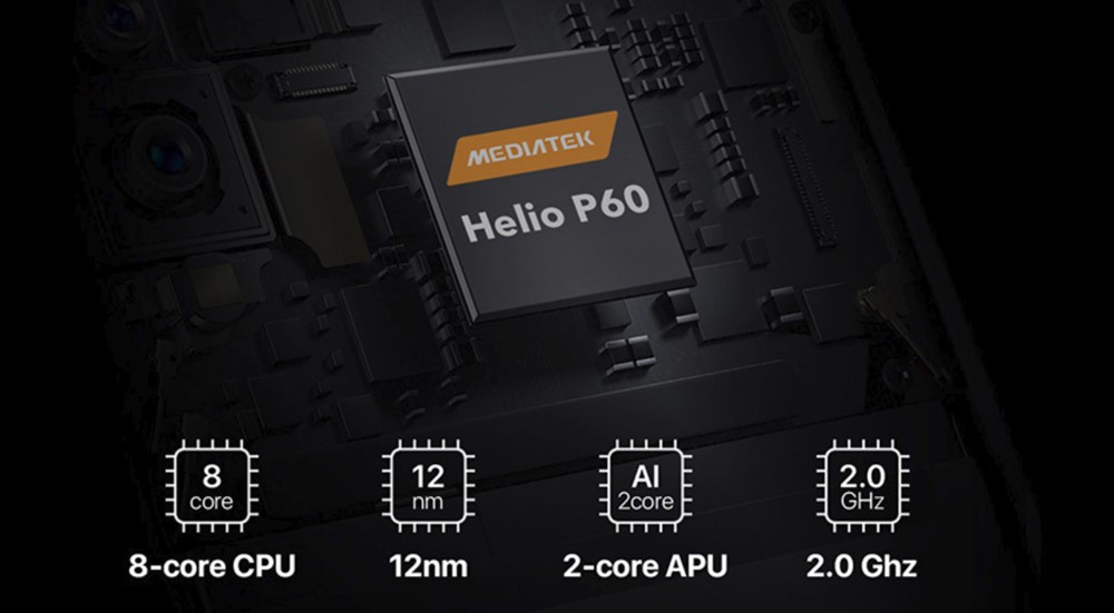 UMIDIGI F1はHelio P60を搭載。