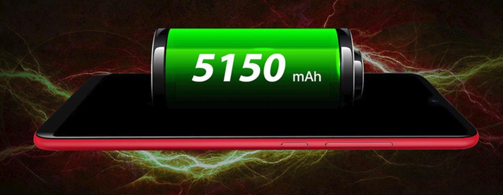 UMIDIGI F1は5150mAhの超大容量バッテリーを搭載。