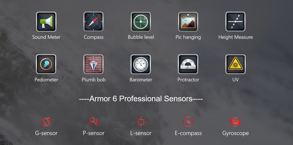 Ulefone Armor 6に役立つツールキットがプリインストールされています。