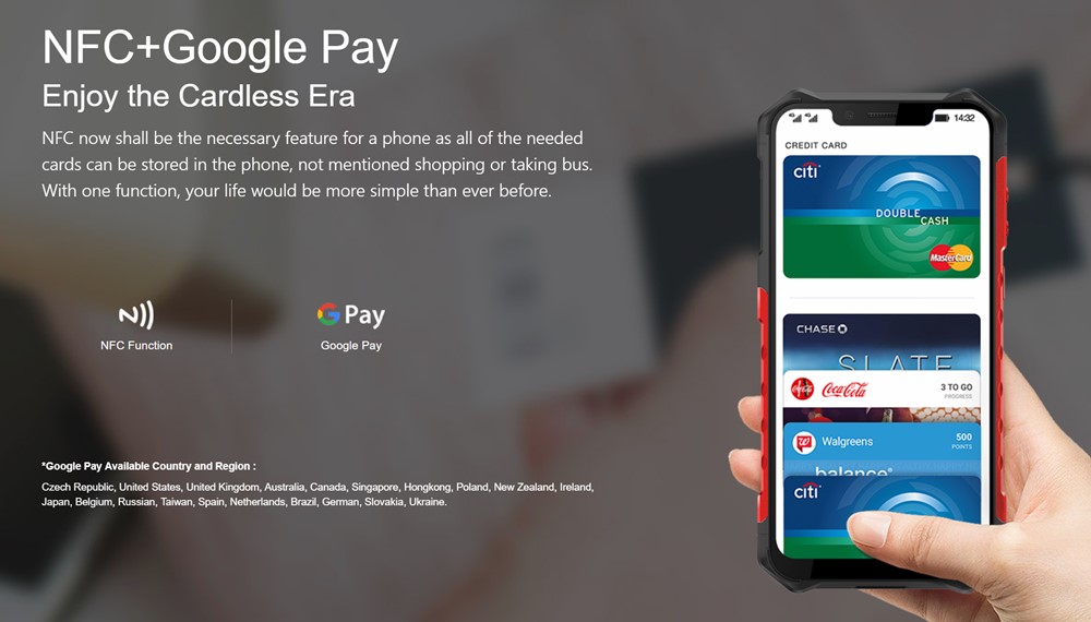 Ulefone Armor 6はNFCを搭載しています。