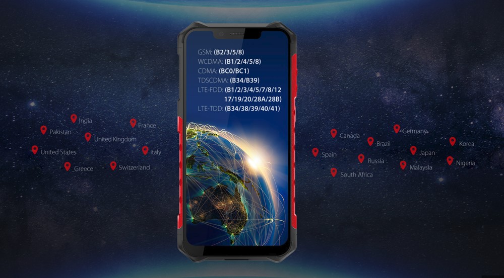 Ulefone Armor 6の対応バンド