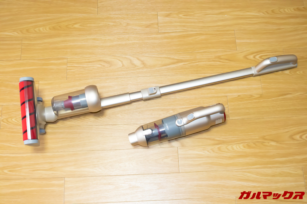 Xiaomi JV71 Vacuum Cleanerに取り付けたメタルホースにバキューム本体を取り付けます。