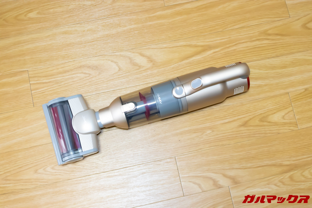 Xiaomi JV71 Vacuum Cleanerと布団用の先端をくっつけて準備完了。