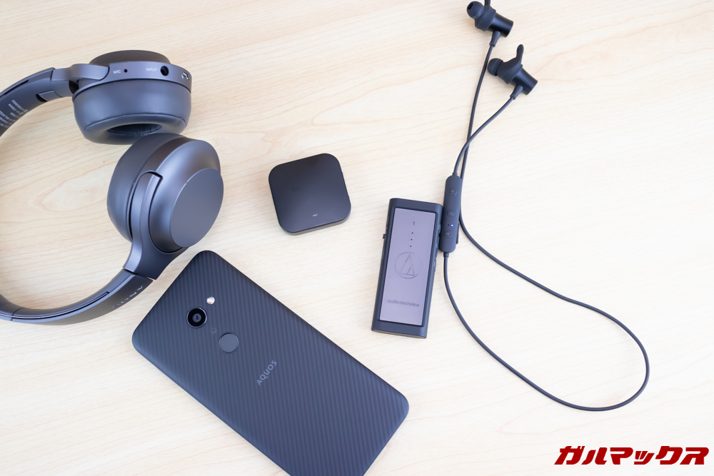 AQUOS zeroのBluetoothコーデック検証中の様子。