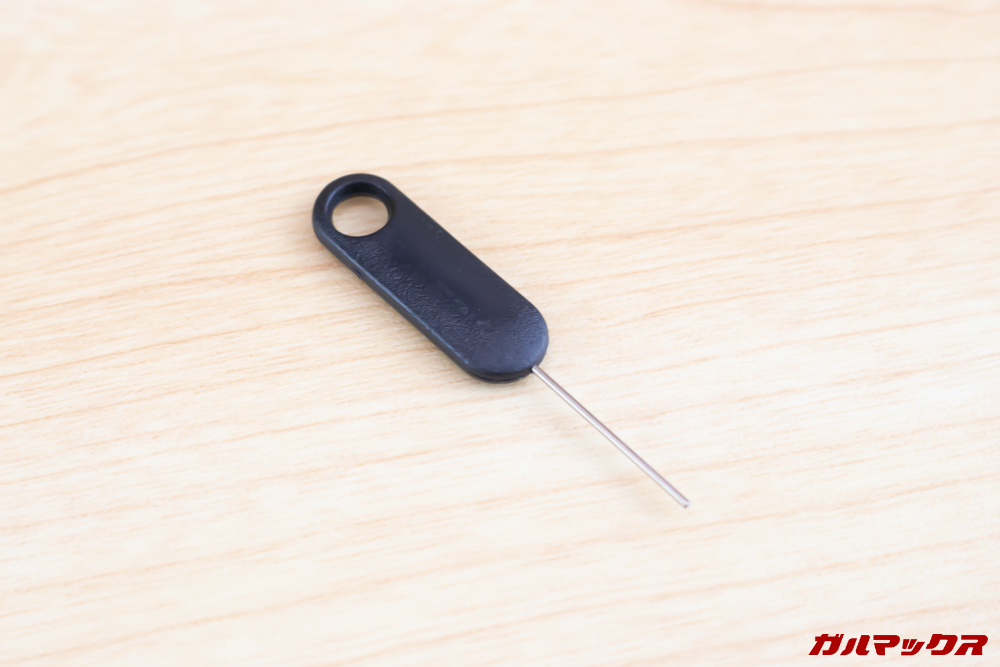 CUBOT X19はSIMピンが付属しています。