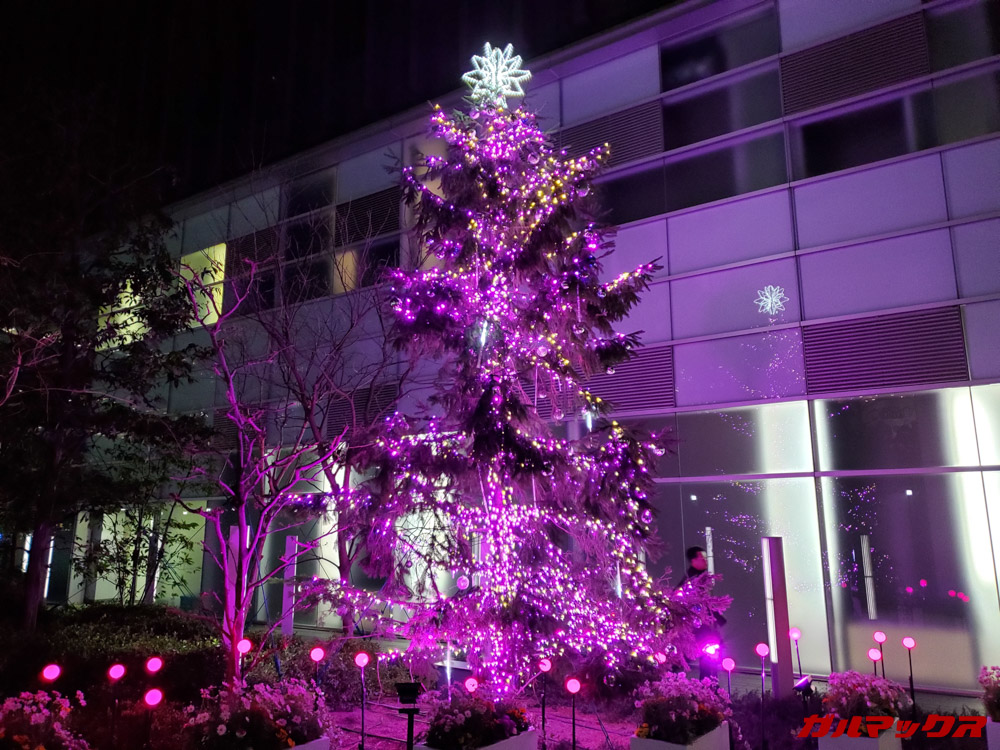 「Galaxy S10+」で撮影した夜景の写真。