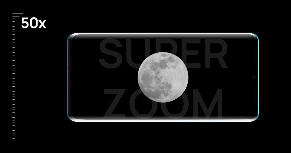 HUAWEI P30 Proは最大50倍のズームに対応しています。