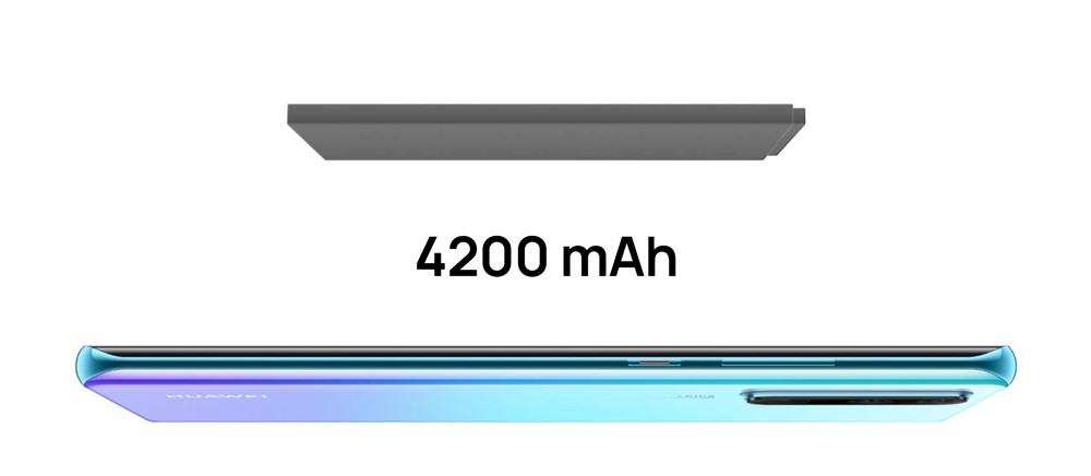 HUAWEI P30 Proは4200mAhの大容量バッテリーを搭載しています。