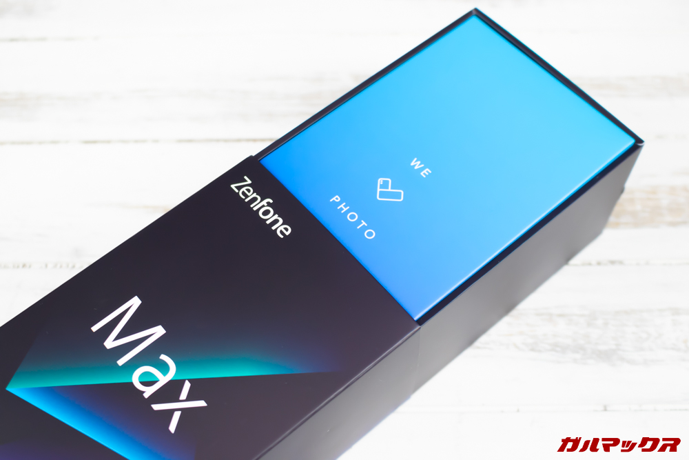 ZenFone Max (M2)の外箱はスライドタイプ