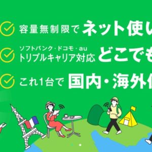 どんなときもWi-Fiの詳細。3キャリアLTE対応、データ使い放題、月額3,480円。凄すぎ！