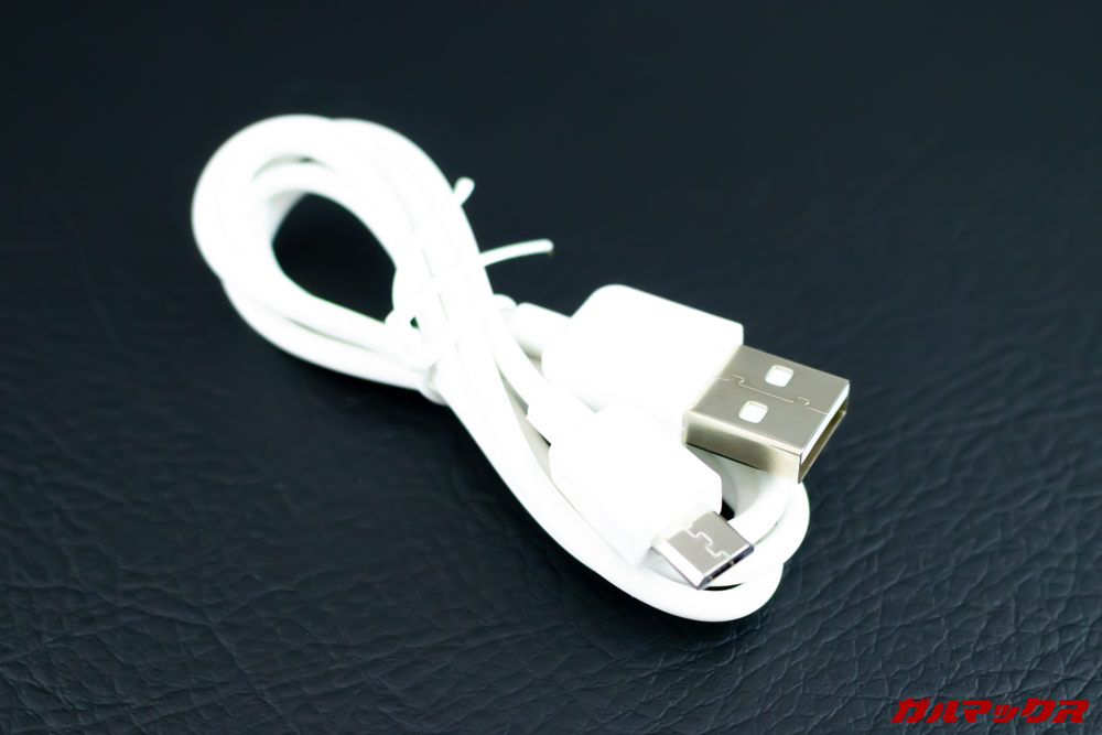 Breo Isee4に充電器は付属していませんがスマホの充電器が利用できるので問題なし。