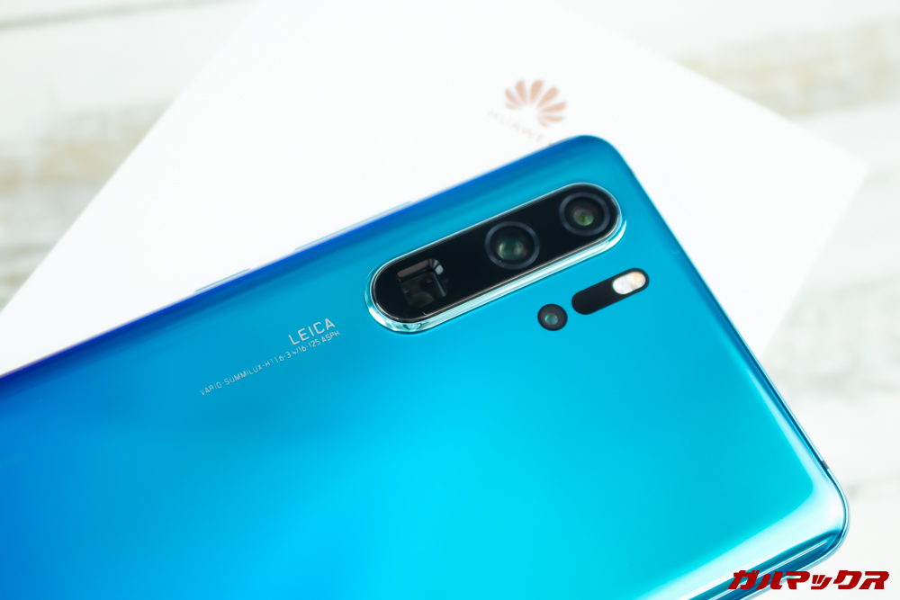 HUAWEI P30 Proのカメラはクワッドカメラを搭載。