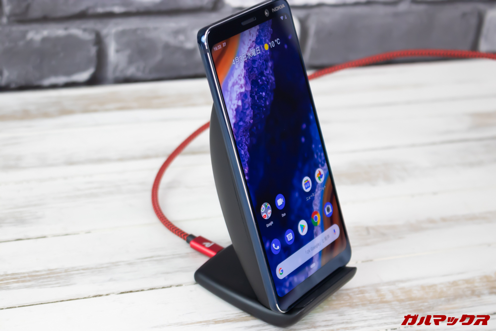 Nokia 9 PureViewはWireless充電に対応しています。