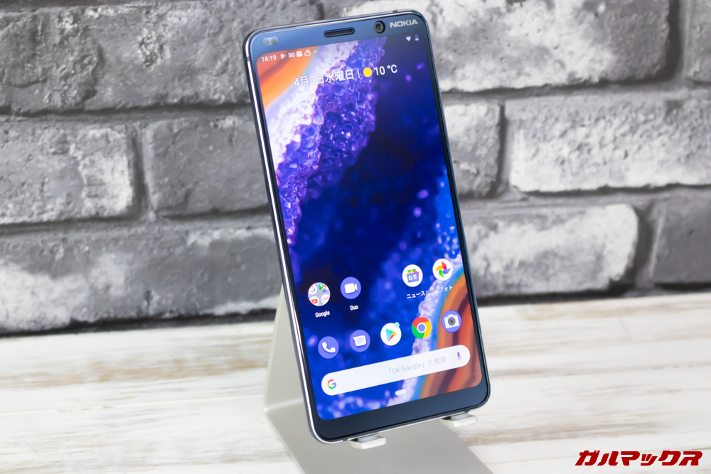 Nokia 9 PureViewは有機ELディスプレイを搭載。