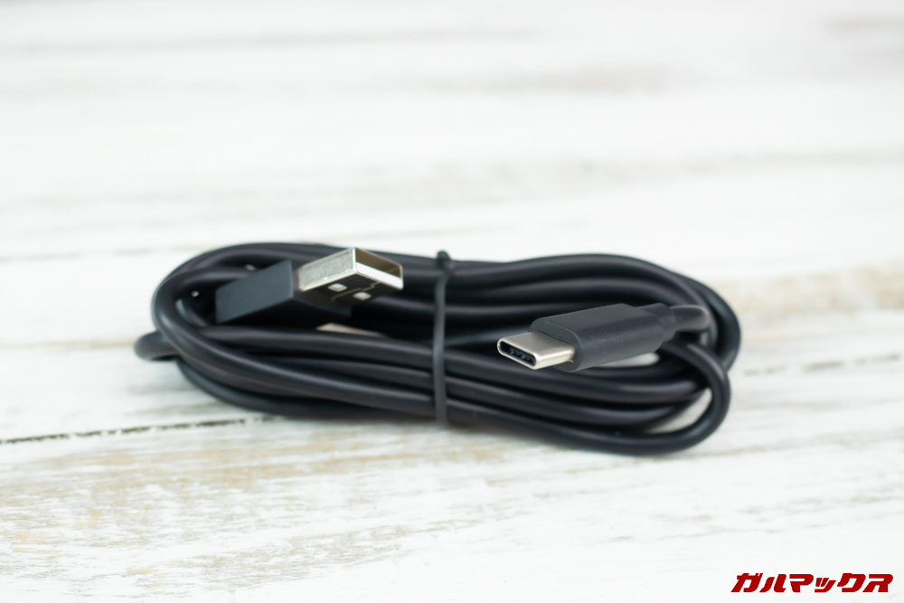 Taptekは1.8mのケーブルが付属しています。