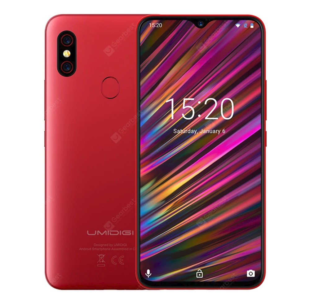 UMIDIGI F1 Playのレッドカラー