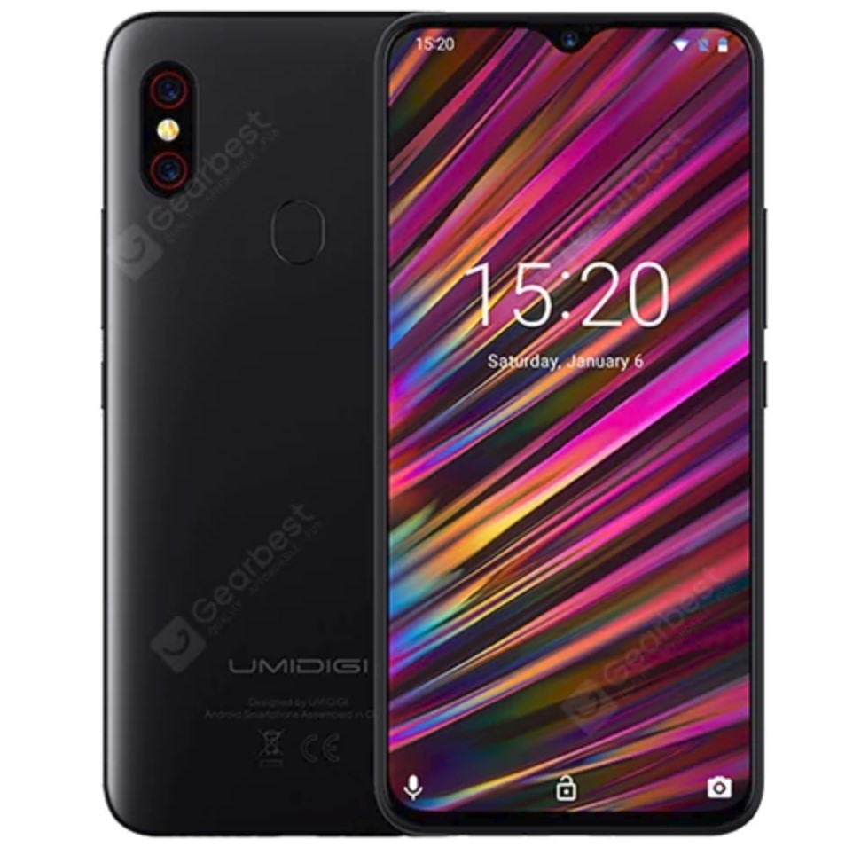 UMIDIGI F1 Playのブラックカラー
