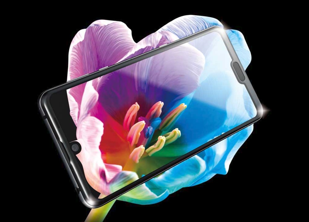 AQUOS R3のディスプレイはダブルノッチディスプレイを搭載