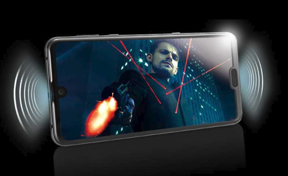 AQUOS R3はステレオスピーカーを搭載