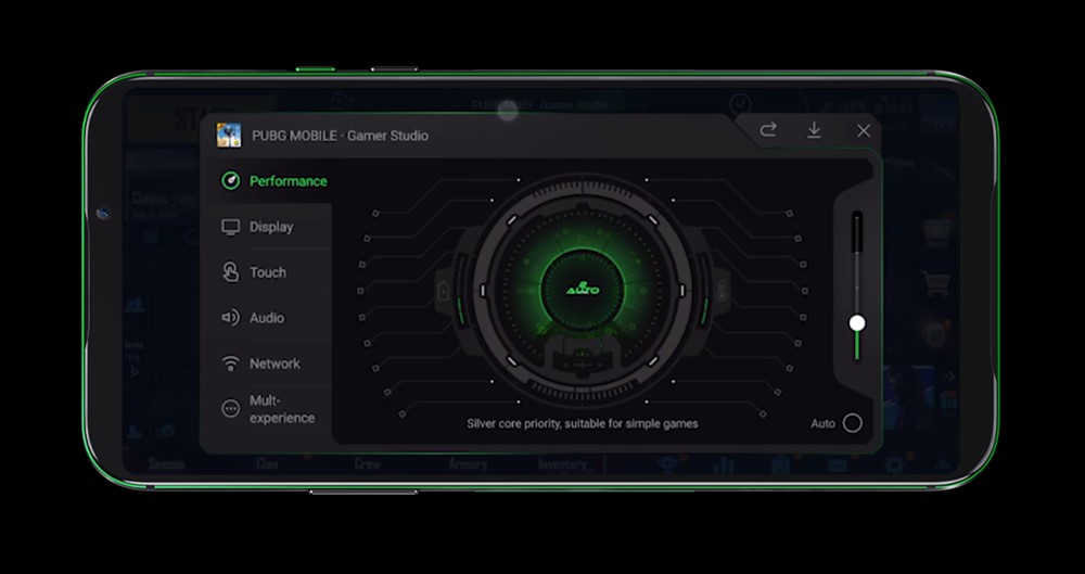 Black Shark 2はゲームに集中するためのセッティングを行うGamer Studioを搭載