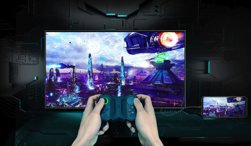 Black Shark 2は大画面でのプレイも可能