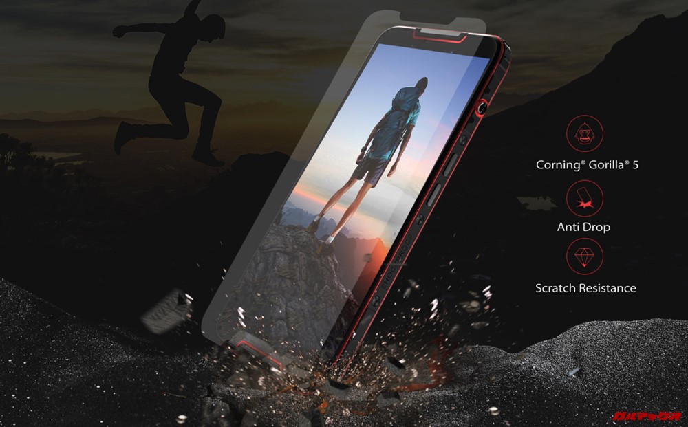 CUBOT Questは屈強なボディーを採用しています。