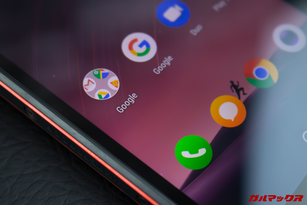 CUBOT Questの画面解像度は少々低いですが、画面が小さいので気にならないレベル