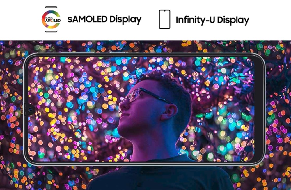Galaxy A30のディスプレイはAMOLED