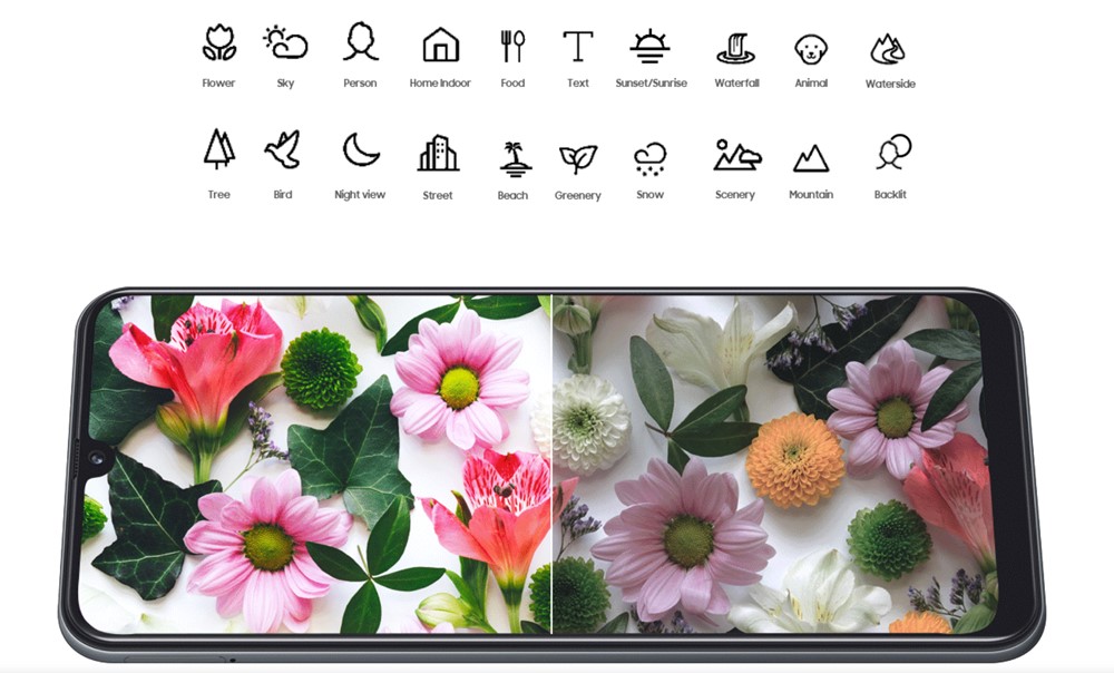 Galaxy A30は写真を美しく加工してくれます。